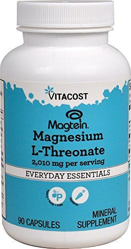 Vitacost Magtein Magnesium L-Threonate -- 2010 Mg - 90 Vegetarian Capsules