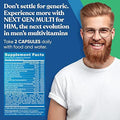 Eu Natural Next Gen Multi For Him Advanced Men'S Multivitamin Supplement 26-In-1 Multiblend For Beard & Hair Growth, Men'S Reproductive Health, Metabolism, Heart, Skin, Prostate Support, More 60 Veg Capsules