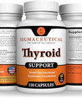 Thyroid Support For Women - Zinc & Selenium Supplement - Iodine Supplement - Ashwagandha & Kelp Supplement - 60 Capsules