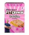 Fit Crunch Delights Protein Bar 12G Of Protein & 1G Of Sugar (8 Bars Cinnamon Roll)