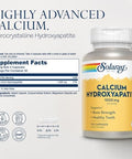 Solaray Calcium Hydroxyapatite 1000mg Calcium Supplements for Women and Men Hydroxyapatite Powder Capsules Healthy Teeth and Bone Support 120 Capsules