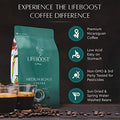 Lifeboost Coffee Ground Medium Roast Coffee Low Acid Single Origin USDA Organic Coffee Non GMO Ground Coffee Third Party Tested For Mycotoxins Pesticides 12 Ounces