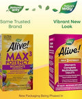 NatureS Way Alive Max3 Potency WomenS Complete Multivitamin Supports Energy Metabolism Heart and Bone Health With BVitamins Including Methylated B12 And Folate 90 Tablets
