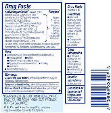 Boiron Stresscalm On The Go For Relief Of Stress Anxiousness Nervousness Irritability And Fatigue 80 Count Per Tube 4 Tubes With Peak10 Health Pen
