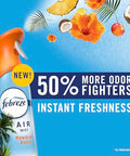 Febreze Air Mist Air Freshener Spray Odor Fighting Room Spray Deodorizer For Home Bathroom Kitchen Office Apartment Dorm Room Classroom Hawaiian Aloha 8.1Oz 6Ct