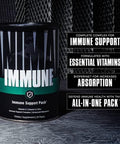 Animal Immune Pak - Zinc, Vitamin C, Vitamin D, Olive Leaf Extract, Black Pepper Extract And More, Immune Pill Packs, 30 Count
