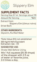 Slippery Elm B120 Alcohol-Free Herbal Extract Tincture, Concentrated Liquid Drops Natural Slippery Elm (Ulmus Rubra) 4 fl oz