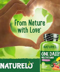 Naturelo One Daily Multivitamin For Women 50+ (Iron) 60 Capsules Calcium Supplement For Bone Strength 120 Capsules Bundle