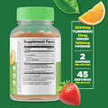 Lifeable Turmeric Curcumin + Calcium With Vitamin D Gummies Bundle Great Tasting Vitamin Supplement Gluten Gmo Chewable Gummy