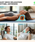 Gysien Neck Massager Neck And Shoulder Relaxer With Heat 3 Modes Portable Pillows For Pain Relief And Muscle Relax 26 Angle Cervical Traction Device For Back Shoulder