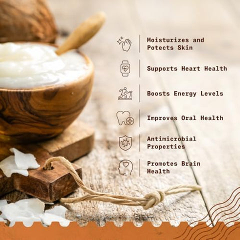 NaturaleBio Organic Virgin Coconut Oil 32 fl oz Raw Cold Pressed for Skin, Hair, Moisturizer, Massage, Body, Hand, Cream, Vegan Butter Alternative, Ideal Lotion, Perfect Care