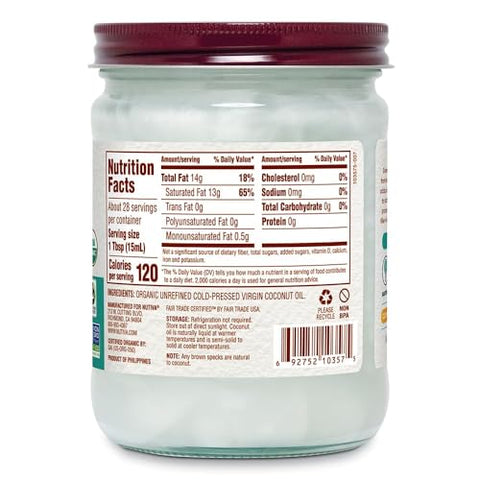 Nutiva Organic Virgin Coconut Oil, 14 ounces