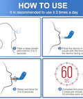 Giyosk Breathing Exercise Device For Lungs Mucus Removal Flutter Flutter Valve Mucus Removal Device With A Set Of Accessories Breathing Trainer For Lung Cleanse(Blue)