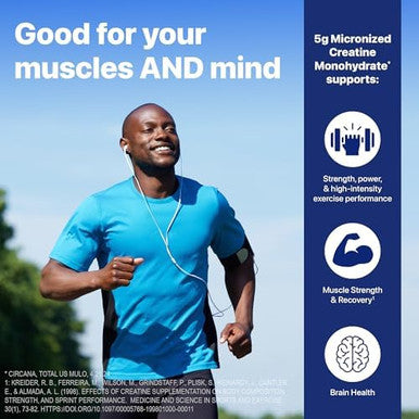 Orgain Creatine Monohydrate Micronized Powder Unflavored Supports Muscle Growth Post Workout Recovery And Brain Health No Artifical Additives Nongmo 100 Servings 17.64 Oz