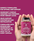 Eu Natural Vibrance Hair Growth Vitamins For Women Grow Hair Faster, Healthier, And Stronger With Potent Multiblend Of Biotin & Optimsm Supports Thicker, Shinier Hair & Regrowth 60 Vegetarian Soft Capsules
