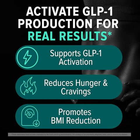 Nutrex Research Glp-1 Supplement - Super Berberine Weight Management Support Healthy Glp-1 Naturally Advanced Appetite Control & Metabolism Support With Clinically Studied Ingredients Stimulant Free