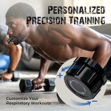 Bodyssey Breathing Enhancer | Premium Silicone Trainer | Boost Breathing Efficiency | Adjustable Resistance Levels | Compact Portable And Easy To Maintain