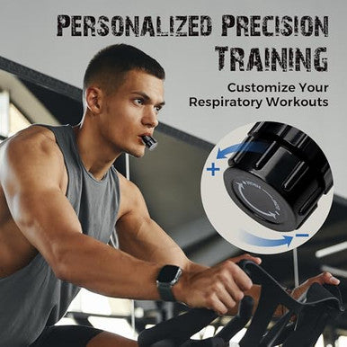Bodyssey Breathing Enhancer | Premium Silicone Trainer | Boost Breathing Efficiency | Adjustable Resistance Levels | Compact Portable And Easy To Maintain