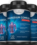 Premium Magnesium Citrate Capsules Powerful 500mg Magnesium Oxide and Citrate Supplement Helps Support Healthy Bones Muscles Teeth Energy and Relaxation 120 Vegetable Capsules