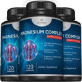 Premium Magnesium Citrate Capsules Powerful 500mg Magnesium Oxide and Citrate Supplement Helps Support Healthy Bones Muscles Teeth Energy and Relaxation 120 Vegetable Capsules