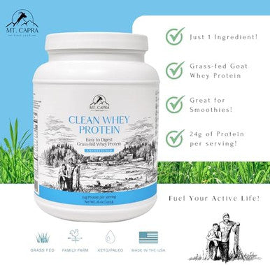 Mt. Capra Clean Whey Protein + Capra Mineral Whey Bundle