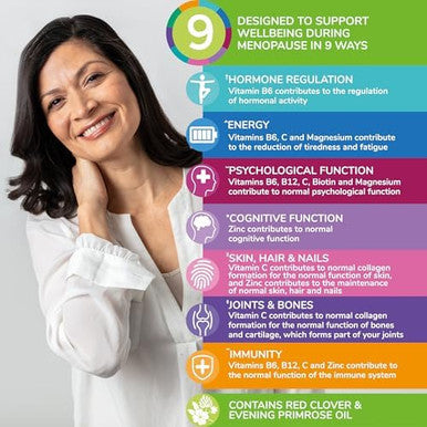 Health & Her Menopause Supplements For Women Multinutrient Support Menopause Vitamins For Energy Bones Muscles Skin & Hair Vegan Gluten Non Gmo (60Ct 1 Month)