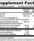 Daily Bone Xcel High Absorption Calcium with Vitamin D K1 K2 150 Capsules