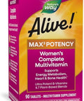 Nature'S Way Alive Max3 Potency Women'S Complete Multivitamin, Supports Energy Metabolism, Heart & Bone Health, With B-Vitamins Including Methylated B12 And Folate, 90 Tablets (Packaging May Vary)