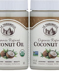 La Tourangelle, Organic Coconut Oil, Refined, For Cooking, Baking, Hair, and Skin Care, Expeller Pressed, 14 fl oz (Pack of 2)