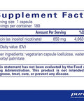 Pure Encapsulations Niacitol 650 180 caps