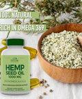 Country Farms Hemp Seed Oil 1000Mg Rich In Omega Ala And Gla Immune Support 90 Count