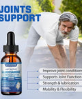 Lickshine 2 Pack Glucosamine Chondroitin Msm Liquid Drops - Extra Strength Joint Support Supplement For Adults With Quercetin Boswelia Bromelain Hyaluronic Acid Antioxidant Immune Support (4 Fl Oz)