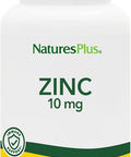 Naturesplus Zinc 10 Mg - 90 Tablets, Pack Of 2 - Supports Immune Health & Overall Well-Being - High-Potency Amino Acid Chelate Form - Gluten Free, Vegetarian - 180 Total Servings