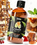 Enzo Liquid Stevia Drops Our Zero Calories Sweetener (8oz - 1600 Servings/Bottle) - Toffee Caramel - All Natural flavoring with No Artificial Additives & Filler Ingredient