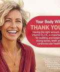 21st Century Vitamin D3 125 mcg (5000 IU) + K2 100 mcg Capsules 120 Count Bone Teeth and Heart Support NonGMO Milk Lactose Soy Wheat and Gluten Free