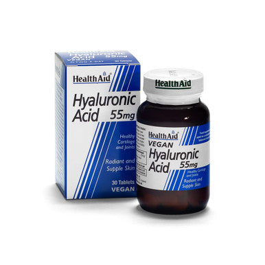 Health Aid Hyaluronic Acid 55Mg New 30 Tablets