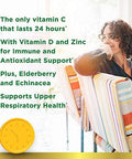 Nature'S Bounty Immune 24 Hour +, The Only Vitamin C With 24 Hour Immune Support From Ester C, Rapid Release Softgels, 50 Count