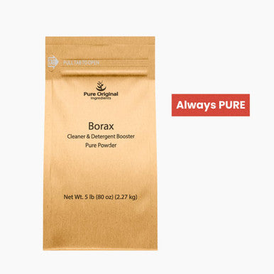 PURE ORIGINAL INGREDIENTS Borax (5 Lb) Sodium Borate, Multipurpose Cleaning Agent, Ideal Slime Ingredient