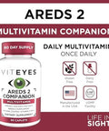 Viteyes Classic Areds 2 Companion Multivitamin Supplement, Comprehensive Multivitamin Formula For Areds 2 Users, 90 Capsules