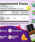 Wellements Baby Organic Vitamin D Drops for Infants and Toddlers (90Day Supply) Certified Newborn+ Liquid Vitamin D3 Drops Support Healthy Growth and Bone Development 400 IU per Drop (1 Drop Daily)