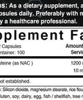 NAcetylCysteine NAC 1200mg Per Serving 200 Capsules NAC 600mg with Quercetin Per Capsule Double Strength NAC Supplements Support Liver Lung Health NonGMO No Gluten