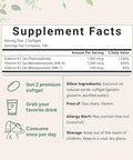 Micro Ingredients Super Vitamin K Complex (K2 Mk7 Mk4 & K1) 360 Coconut Oil Softgles Easily Absorbed K Vitamins Active Menaquinone Complex Non-Gmo