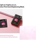 JM Solution Active Pink Snail Regenerating Korean facial Skin Care Mask -Vitamin B Bright Nourishing Glow Mask-10 sheets for all skin