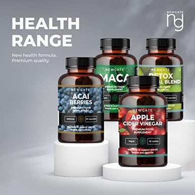 Newgate Labs Apple Cider Vinegar 90 Vegan Tablets 500Mg - Premium Nutritional Supplement - Made In The Uk - Halal, Gmp Certified