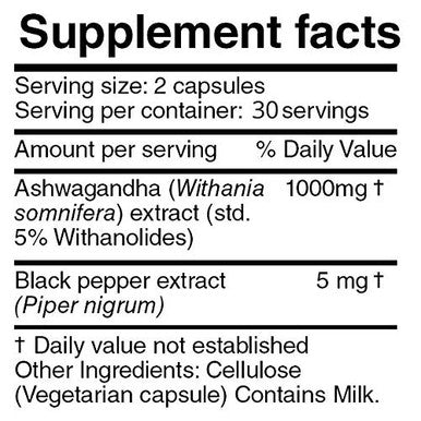 Ashwagan KSM 66 Herbolab 15:1 with Black Extract (Higher Absorption) Max Potency Full Spectrum 5+% Withanolides
