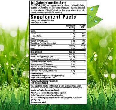 Irwin Naturals Proactive Nitric Oxide Pwr 60 Liquid Softgels Bloodflow Booster With Lcitrulline Beet Root & Red Spinach