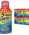 5Hour Energy Regular Strength Energy Shot 1.93Oz 20Pack " Sugar Caffeine Energy Booster With Bvitamins & Amino Acids " Zero Calorie (20 Bottles " Single Flavor Grape Regular Strength)