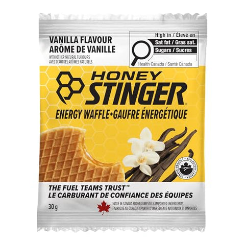 HONEY STINGER Organic Vanilla Waffles 12 Count, 1.06 OZ