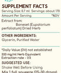 Boneset B120(2pcs) Alcohol-Free Herbal Extract Tincture, Super-Concentrated Boneset (Eupatorium perfoliatum) Dried Herb (2x4 fl oz)