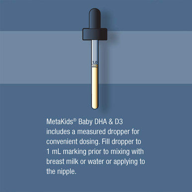 Metagenics MetaKids Baby DHA & D3 DHA & Vitamin D Support for Infants | 60 Servings
